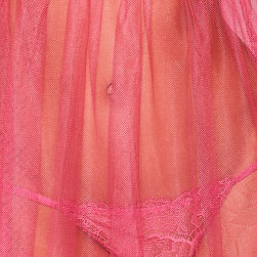 Last One NWT VS L VERY SEXY Babydoll Negligee Lingerie Nighty Victoria's Secret - Picture 5 of 16
